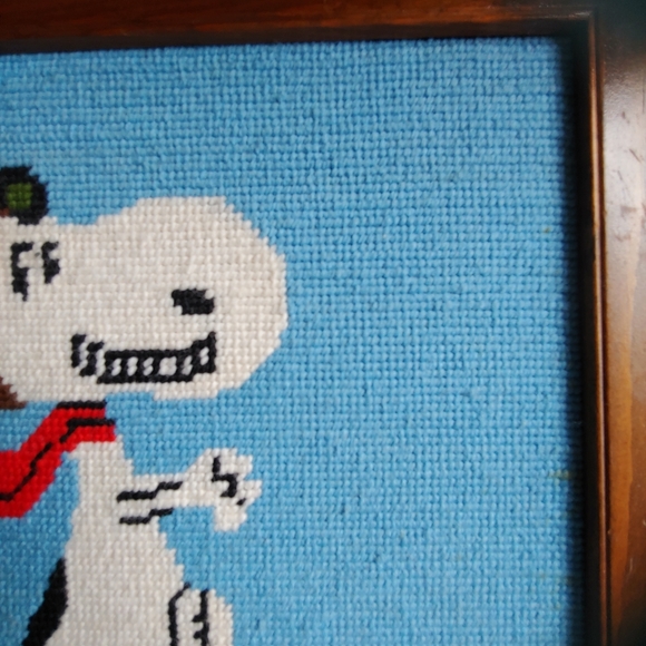 Set 3- Vintage Needlepoint Snoopy Charlie Brown F - Picture 10 of 14